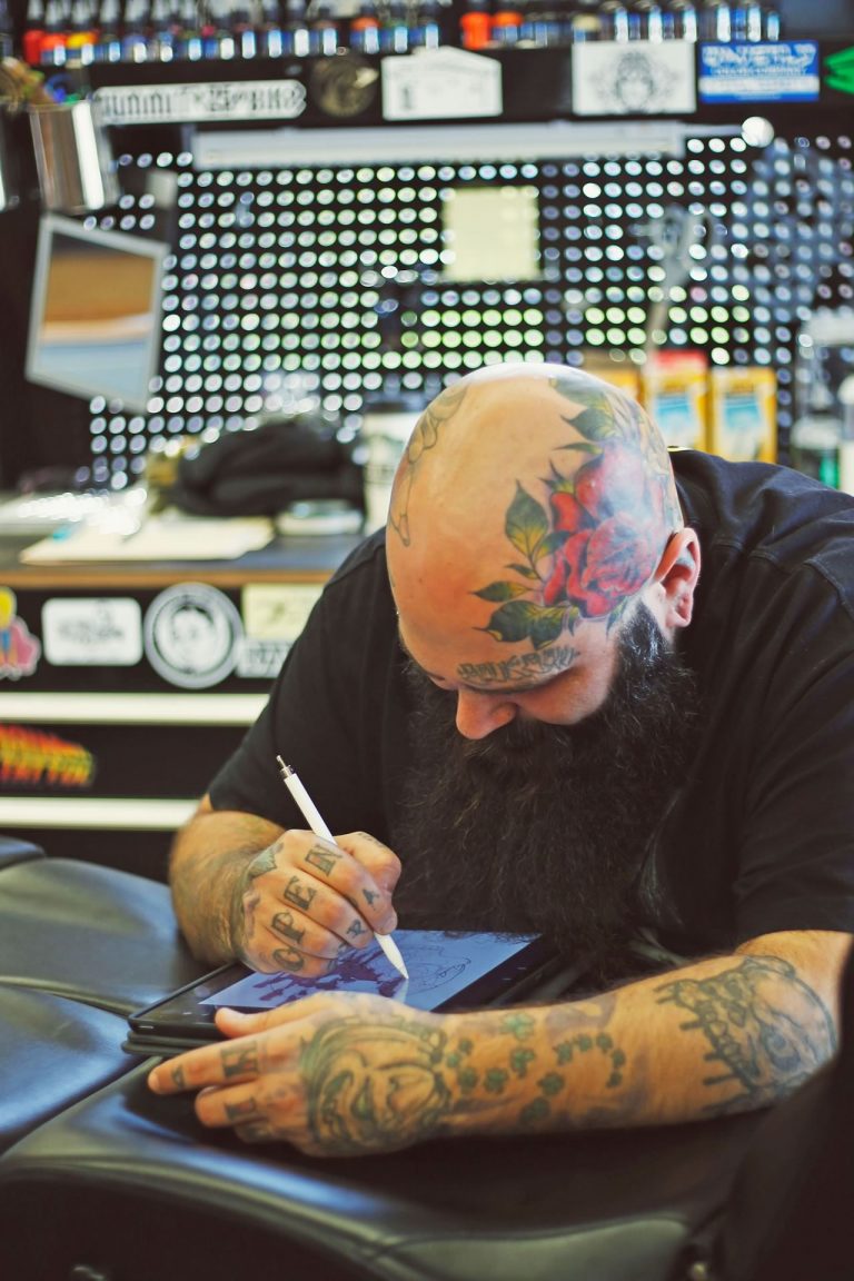 Sean of Bozemans Tattoo Alley hard at work on Claires anklewhich is one  of many things happening this summer that I just did not see  Instagram